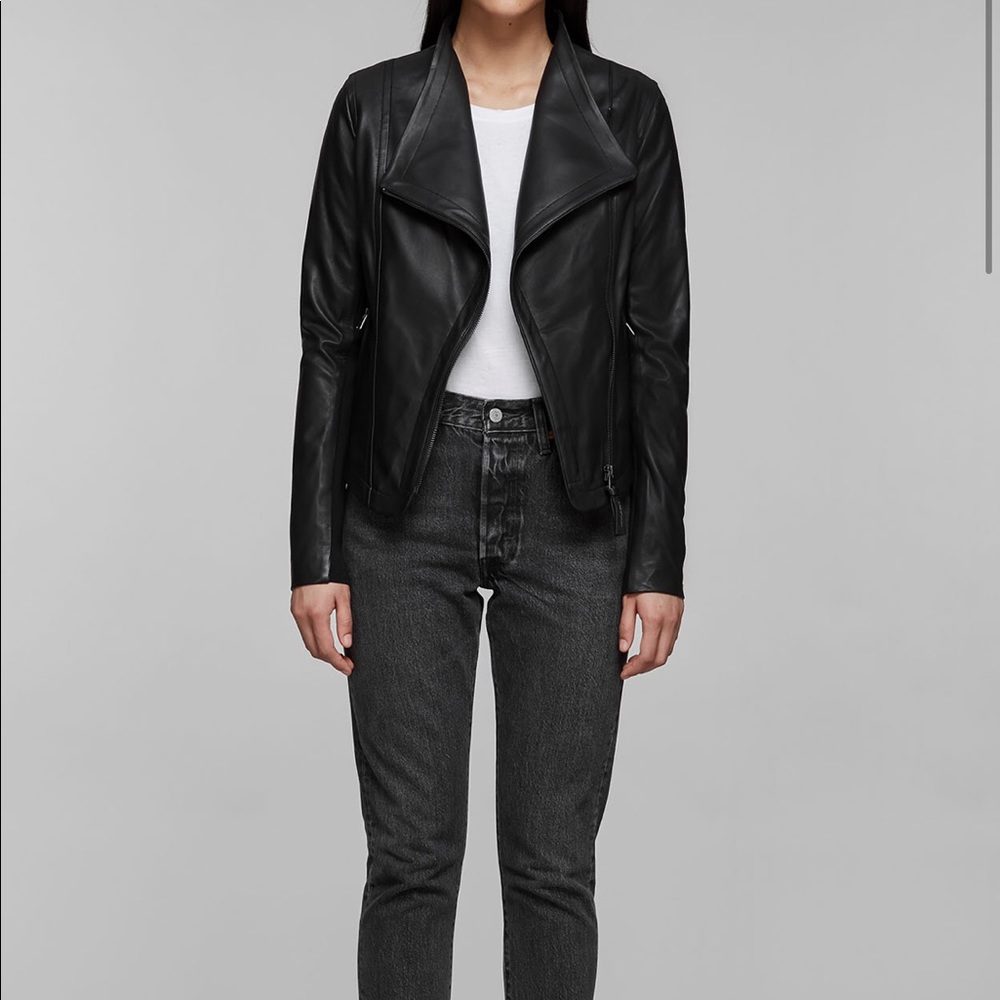 Mackage Fitted Leather Jacket